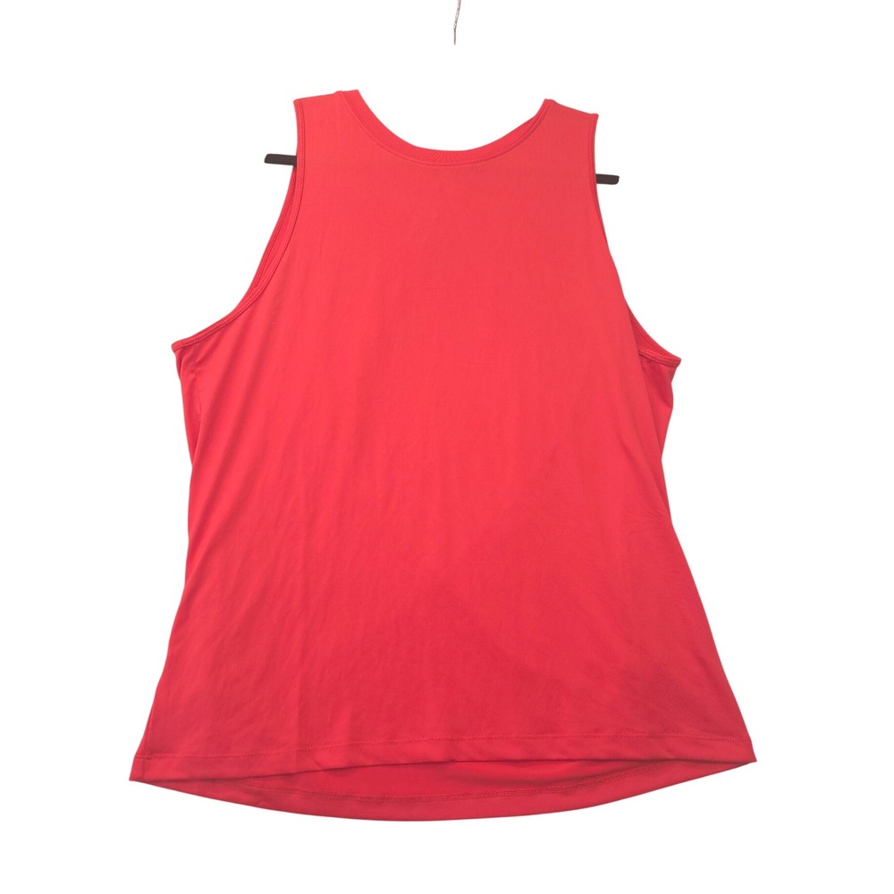 Fabletics Red Open Tulip Back Activewear Tank Top Large Workout Gym Yoga Shirt